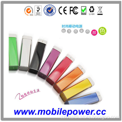 2013 Colorful Lipstick Portable Power Bank/Charger for Lady's Gift